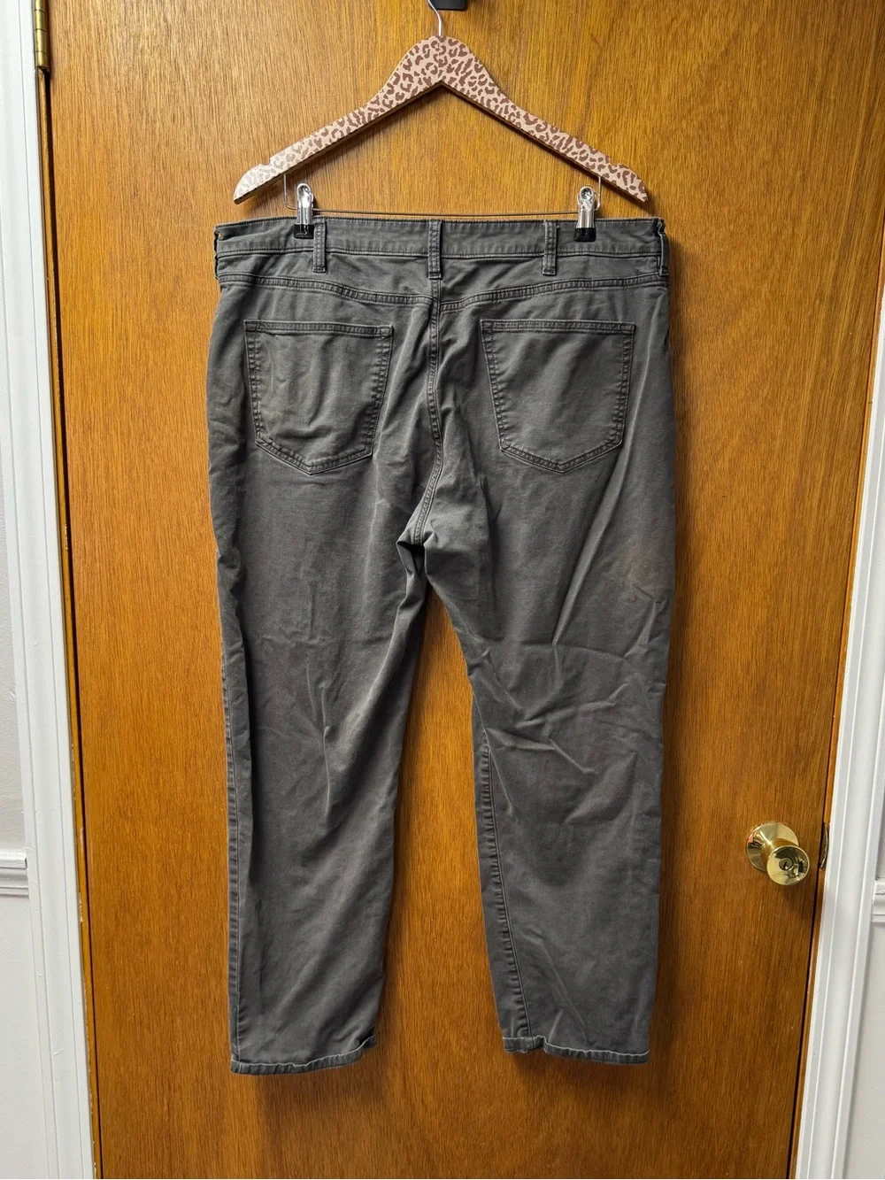 Flint and Tinder Mens Straight Fit Pants Charcoal Gray Grey 28